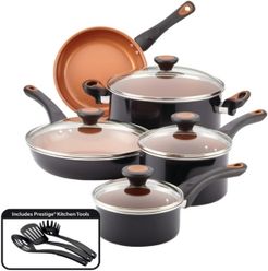 Glide Copper Ceramic 12-pc. Cookware Set