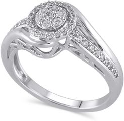 Certified Diamond (1/3 ct. t.w.) Engagement Ring in 14K White Gold