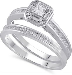 Certified Diamond (3/8 ct. t.w.) Bridal Set in 14K White Gold