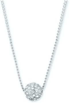 Crystal Fireball Pendant Necklace 16" + 2" extender