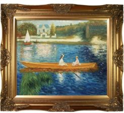 by Overstockart Boating on The Seine by Pierre-Auguste Renoir with Victorian Frame Oil Painting Wall Art, 32" x 28"