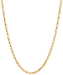 Oval Cable 20" Chain Necklace in 18k Gold-Plated Sterling Silver