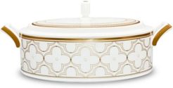 Trefolio Gold Covered Vegetable Bowl, 67 Oz.