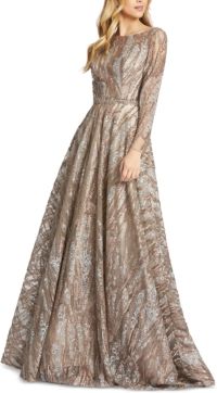 Sequined Lace Gown