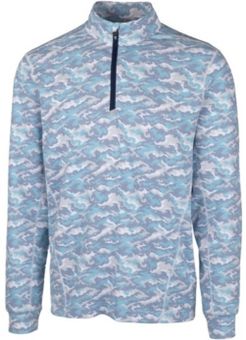 Traverse Camo Print Half Zip T-Shirt