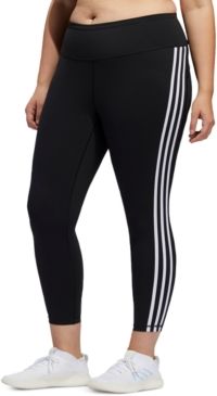 Plus Size Believe This 3-Stripe High-Rise Leggings