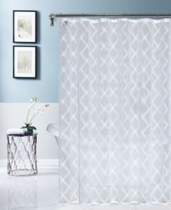 Katherine Embroidered Diamond Shower Curtain Bedding