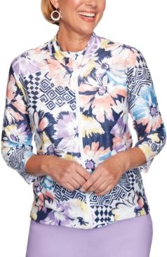 Classics Floral Geometric Printed Jacket