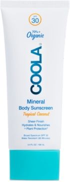 Mineral Body Organic Sunscreen Lotion Spf 30 - Tropical Coconut, 3.4-oz.