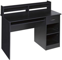 Essential Computer Desk, Hutch with Pull-Out Keyboard
