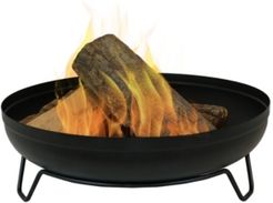 Steel Outdoor Wood-Burning Fire Pit Bowl with Stand