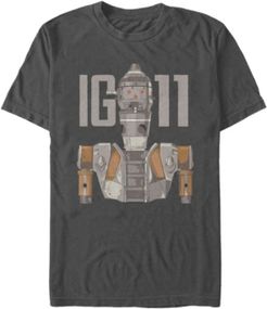 Star Wars The Mandalorian Ig-11 Simple Portrait Short Sleeve Men's T-shirt
