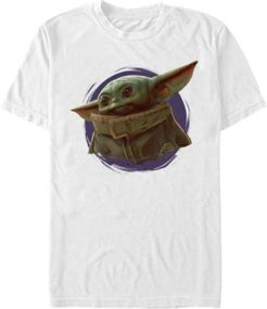 Fifth Sun Star Wars The Mandalorian The Child Purple Smoke Short Sleeve Men's T-shirt