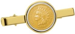 Gold-Layered Indian Penny Coin Tie Clip