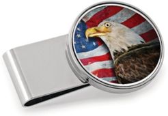 American Bald Eagle Colorized Jfk Half Dollar Stainless Steel Money Clip
