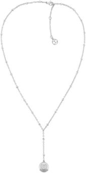 Silver-Tone Stainless Steel Bead Necklace