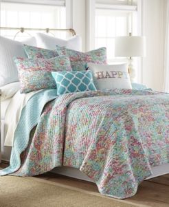 Karola Floral Reversible Full/Queen Quilt Set