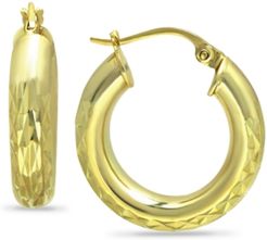 Medium Hoop Earrings in 18k Gold-Plated Sterling Silver, Created for Macy's