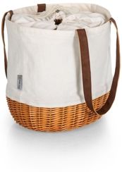 Coronado Canvas and Willow Basket Tote