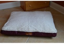 Pet Bed Mat With Poly Fill Cushion Removable Cover