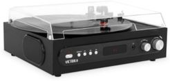 All-in-1 Bluetooth Record Player with Built in Speakers and 3-Speed Turntable