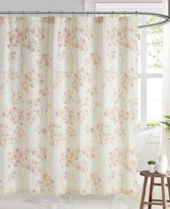 Vivian Floral Shower Curtain, 72" W x 72" L Bedding