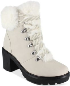 Ember Faux-Fur Lug Sole Booties Women's Shoes