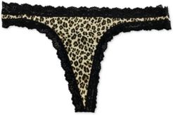 Lace-Trim Thong, Created for Macy's