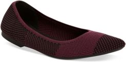 Step 'N Flex Poppyy Pointed Toe Knit Flats, Created for Macy's Women's Shoes