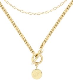 14K Gold Plated Stella Initial Layering Necklace Set