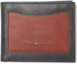 Colorblocked Rfid Passcase Wallet