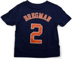 Houston Astros Alex Bregman Little Boys Name and Number Player T-Shirt