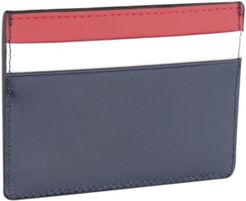 Colorblocked Nappa Leather Card Case