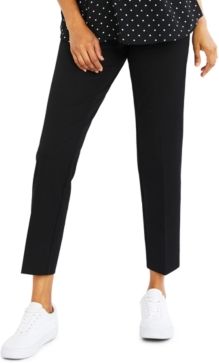 Maternity Straight-Leg Twill Pants