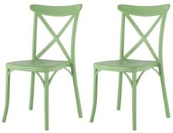 Stackable X Dining Chair, Set of 2