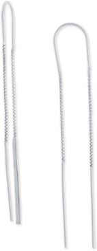 Polished Bar Threader Earrings in Sterling Silver, Created for Macy's