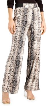Inc Venechia Snake-Embossed Pants, Created for Macy's