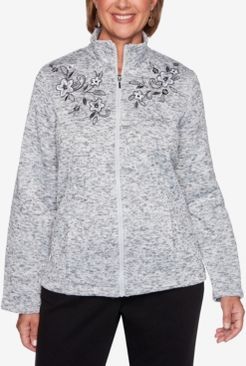 Modern Living Novelty Embroidered Melange Jacket