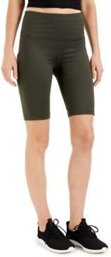 High-Rise Pocket Bike Shorts, Created for Macy's