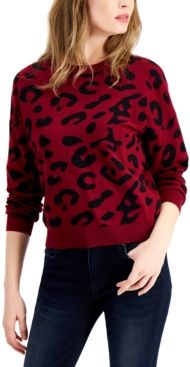 Cheetah Print Sweater, Created for Macy's