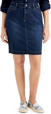 Atlantic Jean Skirt, Created for Macy's