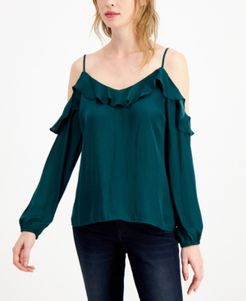Ruffled Cold-Shoulder Top, Created for Macy's