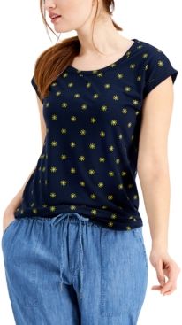 Printed Crewneck Top, Created for Macy's