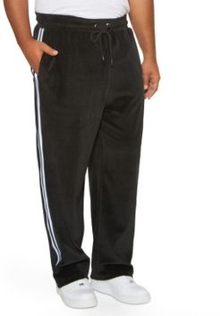 Mvp Collections Men's Big and Tall Velour Track Pant
