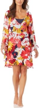 Wallflower Flounce-Hem Tunic Cover-Up Women's Swimsuit