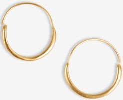 Gold-Tone Small Hoop Earrings, 0.78"