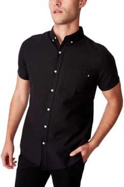 Vintage-Like Prep Short Sleeve Shirt