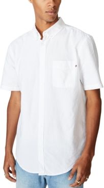 Vintage-Like Prep Short Sleeve Shirt