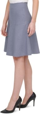 Textured A-Line Skirt