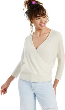 Wrap-Style Cashmere Sweater, Created for Macy's